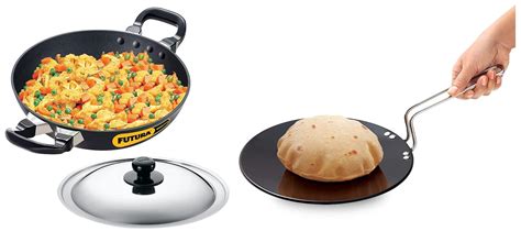 Buy Hawkins - Futura Non-Stick Deep-Fry Pan (Kadhai) with Stainless ...