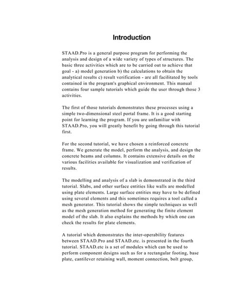 Image result for Staad Pro Tutorial