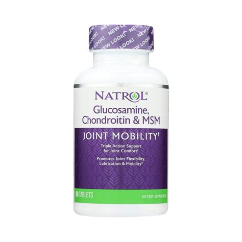 Natrol, Glucosamine, Chondroitin & MSM, 90 Tablets – Maple Herbs