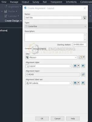 Image result for Create Centerline Alignment AutoCAD