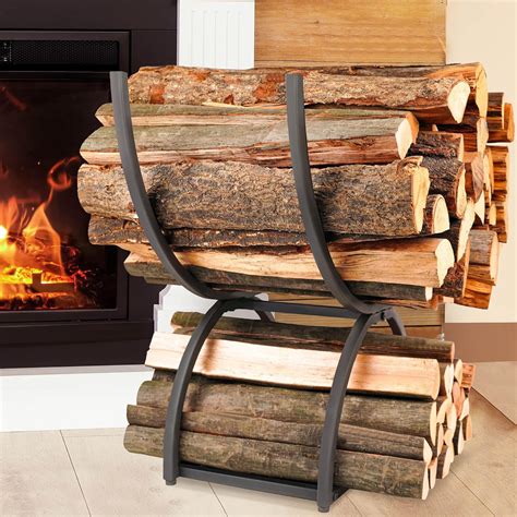 Amazon.com: AJART Patio Heavy Duty Firewood: Wood Rack Outdoor for ...