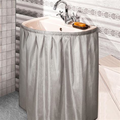 Amazon.com: Windkream Fabric Sink Skirt Diamond Bathroom Stitch Self ...