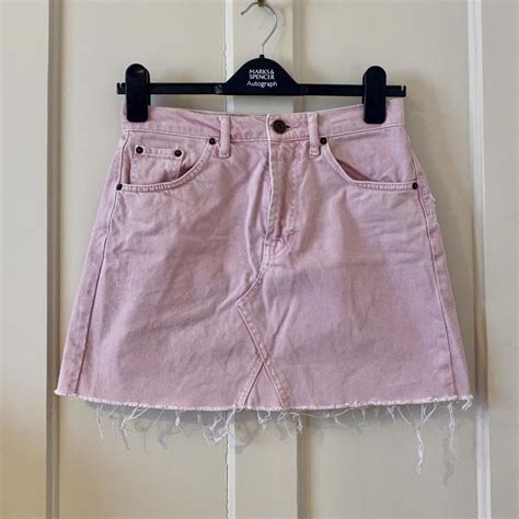 💗 Light Pink Denim Skirt 💗 - Light Pink Denim Skirt... - Depop
