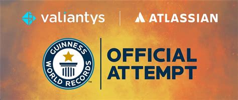 Valiantys + Atlassian GUINNESS WORLD RECORDS™ Attempt, Online event, St ...