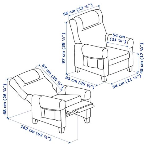 MUREN recliner, Remmarn dark grey - IKEA