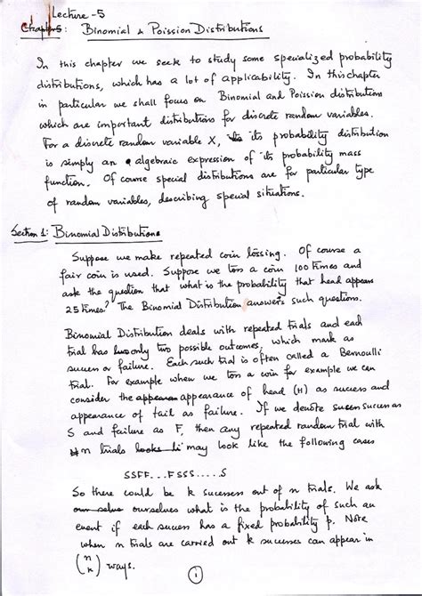 HSO201 A-Lec-5 - notes - Applied Probability - IIT Kanpur - Studocu