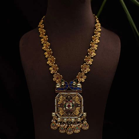 Kundan Long Necklace & Polki Long Necklace for Women