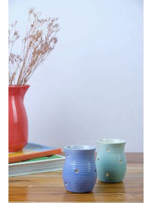 Buy Freedom Tree Color Pop Blue And Mint Candle Votive (Set Of 2) Online