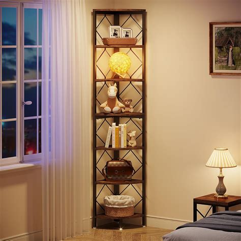 Tribesigns 7-Tier Corner Shelf, 78.7” Extra Tall India | Ubuy