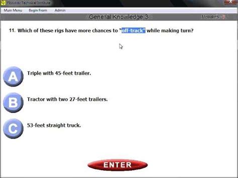 Image result for 2021 CDL General Knowledge Practice Test Part 1