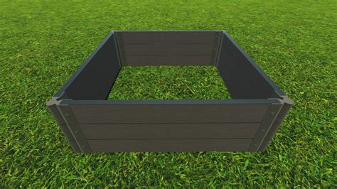 Frame It All Weathered Wood 4 ft x 4 ft Raised Garden Bed | Wayfair