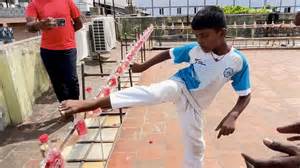 Most bottle caps unscrewed with martial arts kick in one minute - 50 by ...