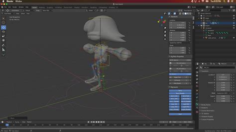 Rigify to Unity 的图像结果