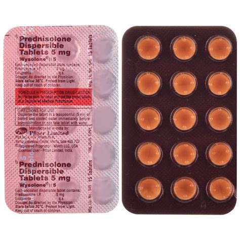 Wysolone DT 5 - Strip of 15 Tablets : Amazon.in: Health & Personal Care