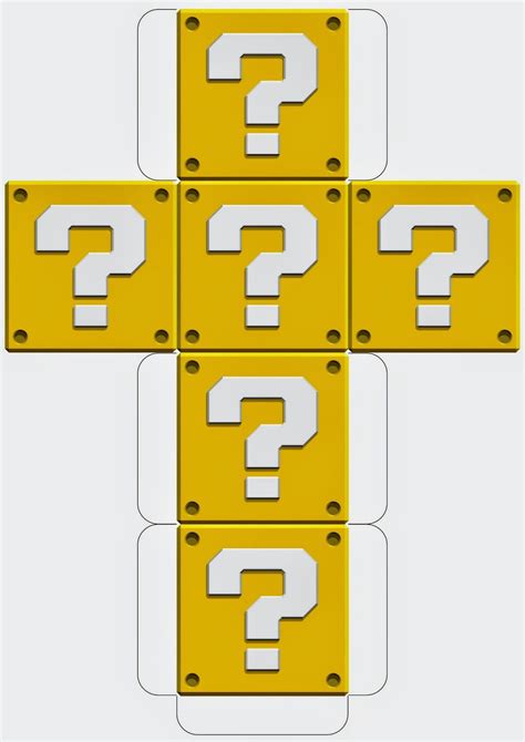 Printable Super Mario Question Mark Template - Employee Onboarding Template