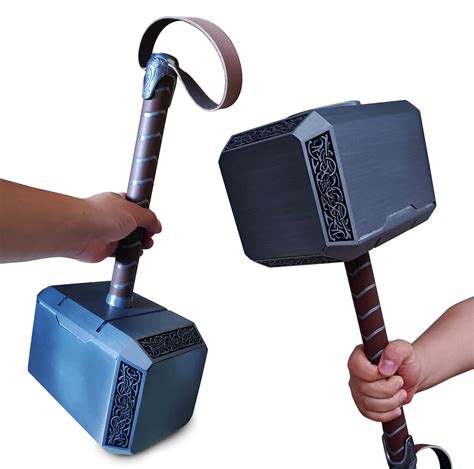Buy Gmasking 2018 Norse Mythology Metal Mjolnir Cosplay Thunder Hammer ...