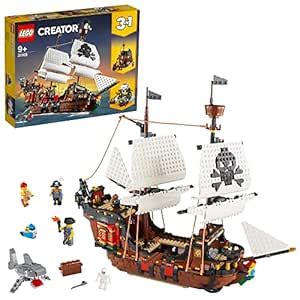 LEGO 31109 Creator 3in1 Pirate Ship,Inn&Skull Isl& Toy Set,Multicolor ...