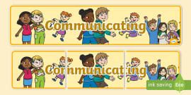 Aistear Comminicating Banner Gaeilge (teacher made) - Twinkl