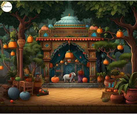 Vrindavan - Printed Baby Backdrop - FABRIC (PRE ORDER)