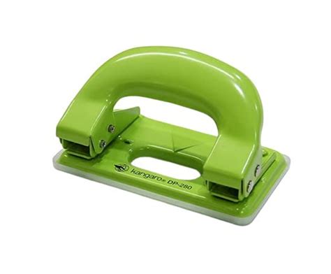 Kangaro Desk Essentials DP-280 Y 2 Hole Metal Classic Mini Paper Punch ...