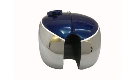 BSA A65 2 GALLON BLUE PAINTED CHROME FUEL PETROL TANK 1968-69 US|Fit For