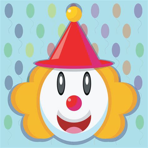 funny clown with hat vector illustration 21718709 Vector Art at Vecteezy