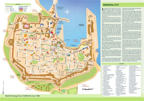 Rhodes Old Town Map - RHODES TAXI TOURS - Rhodes Private Tours & Excursions
