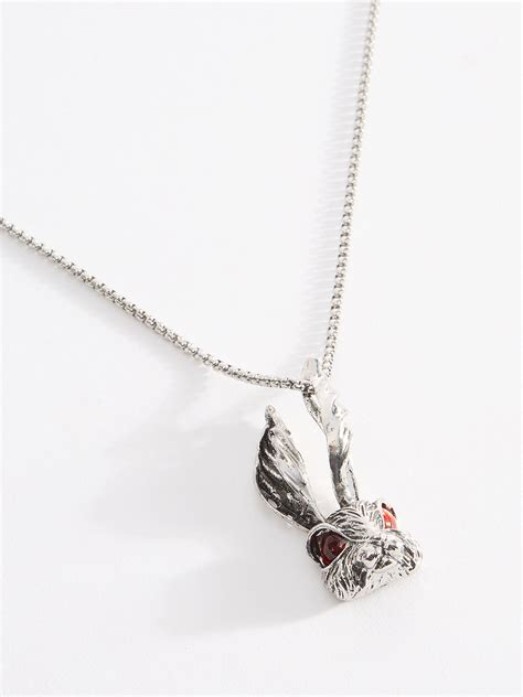 Shop Red Eye Rabbit Head Pendent Chain With Lobster Closure Online ...