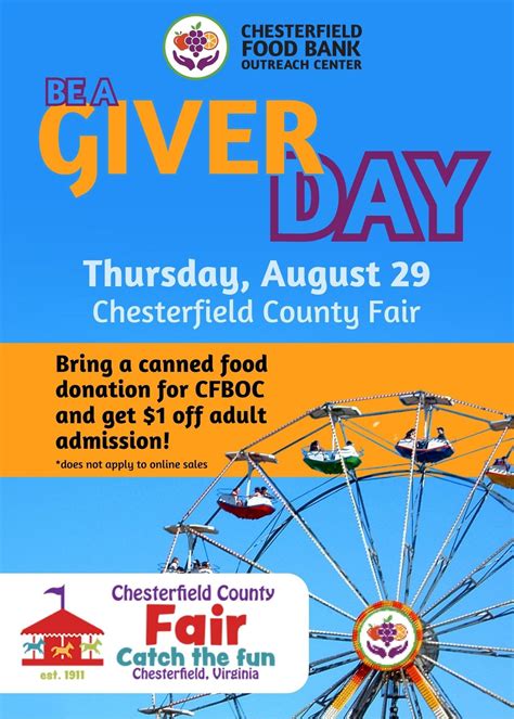 ?? Be a Giver Day at the Chesterfield County Fair! ??, Chesterfield ...
