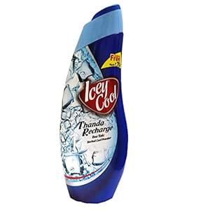 Icey Cool Deo Talc Herbal Cool Powder Thanda Recharge for Unisex, 600g ...