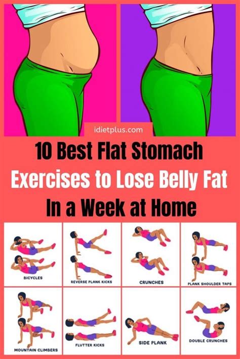 10 Best Flat Stomach Exercises to Lose Belly Fat in a Week at Home ...