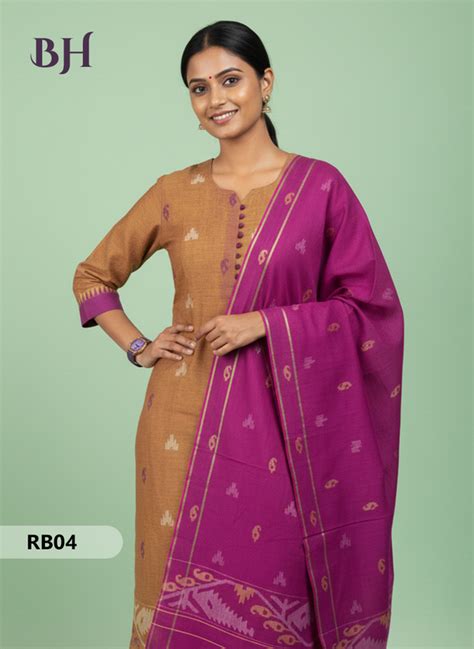 Women’s Handloom Printed Cotton Suit Set with Potli Balls – Yellow and ...