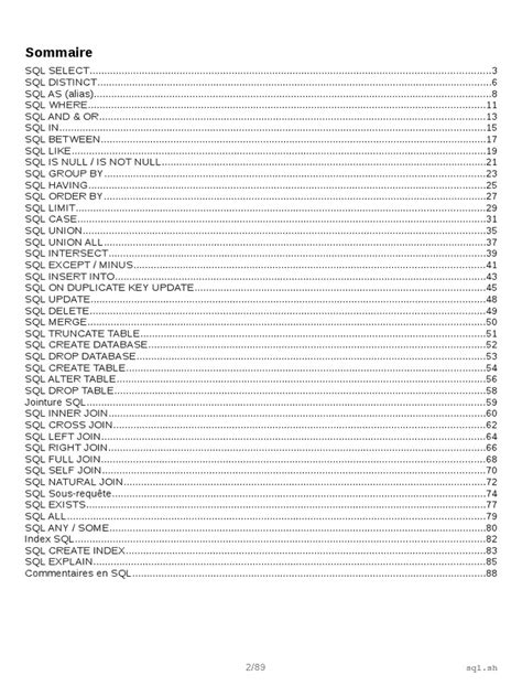 Image result for Cours SQL PDF