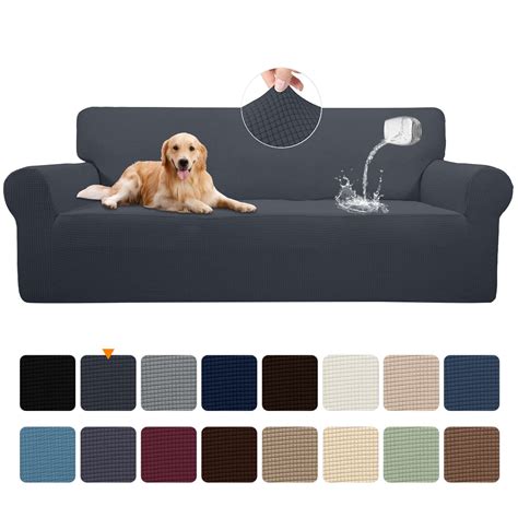 Sanmadrola 100% Waterproof Sofa Cover Non Slip Couch Cover Stretch ...