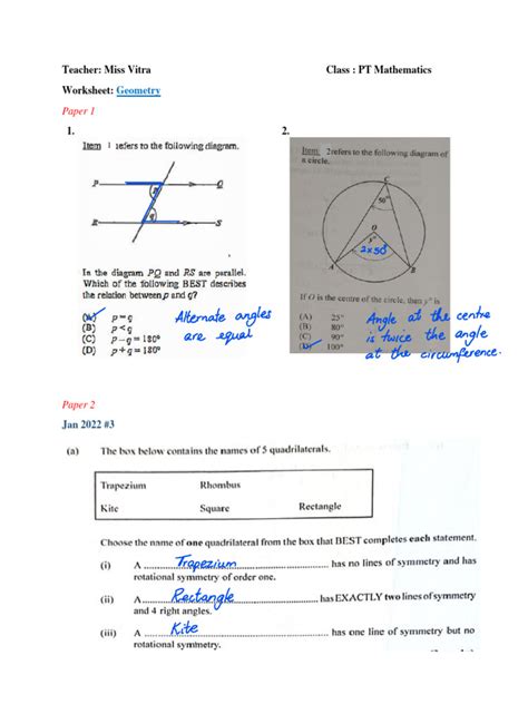 Geometry Worksheet 1.1 Answer Key 的图像结果
