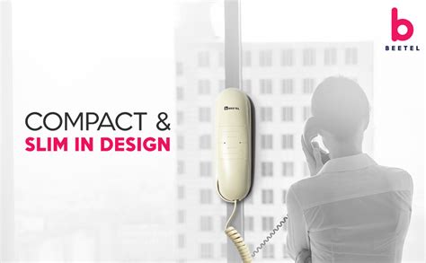 Beetel B26 Slim Cordless Landline Phone,Ringer Volume Control,LED Ring ...