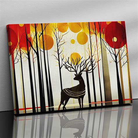 Modern Art Canvas for Wall Decor - Beautiful deer Art Canvas Print – Kotart