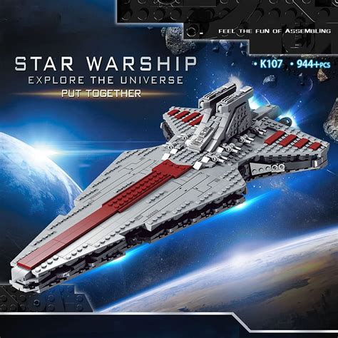Buy EVAR Venator-Class Star Destroyer Building Blocks Set, 878Pcs+ MOC ...