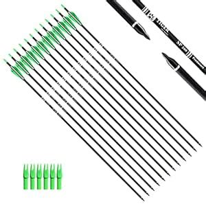 Tiger Archery 30Inch Carbon Arrow Practice Hunting Arrows with ...