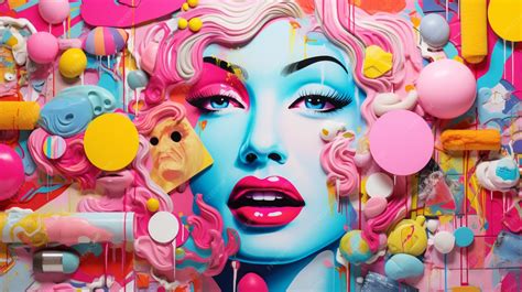 Premium Photo | Pastel Collage of Pop Culture Art Elements Background