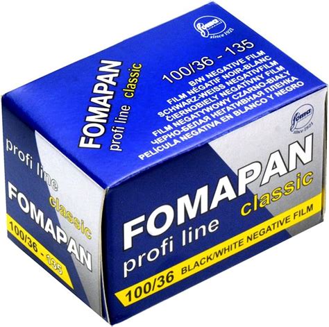 Buy Foma Fomapan 100 ISO Black & White Negative Film, 35mm, 36 exposure ...