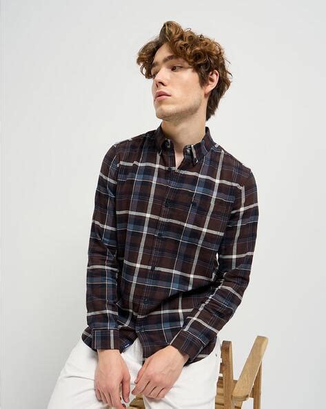 Raymond Men Slim Fit Micro Ditsy Printed Pure Cotton Casual Shirt ...