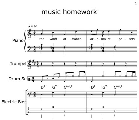 Image result for Music Homework
