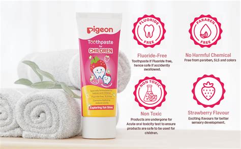 Pigeon Strawberry Toothpaste, For babies and Children,Fluroide -free ...