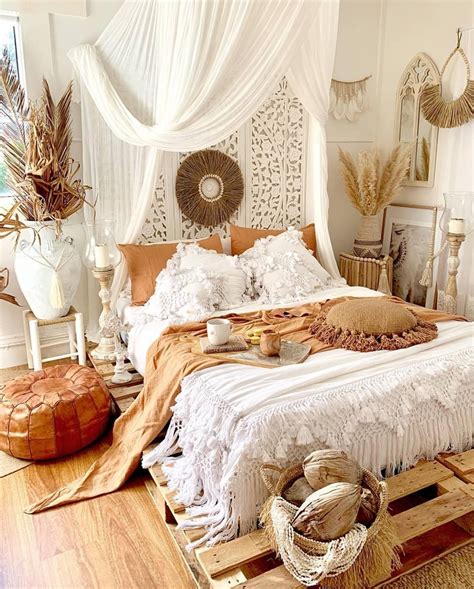 boho themed bedroom ideas