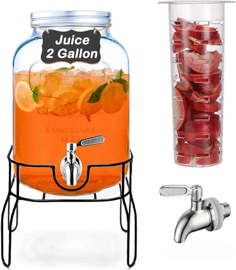 Amazon.com | 2 Gallon Drink Dispensers for Parties with18/8 Stainless ...