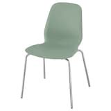 LIDÅS chair, green/Sefast chrome-plated - IKEA