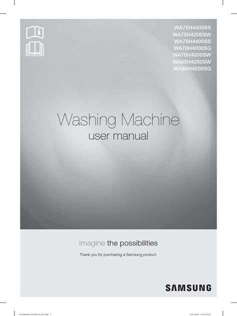 Image result for Samsung Washing Machine Operating Manual