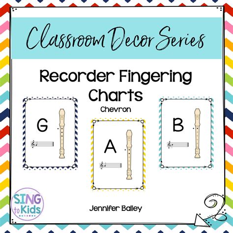 Recorder Fingering Charts: Chevron - SingtoKids