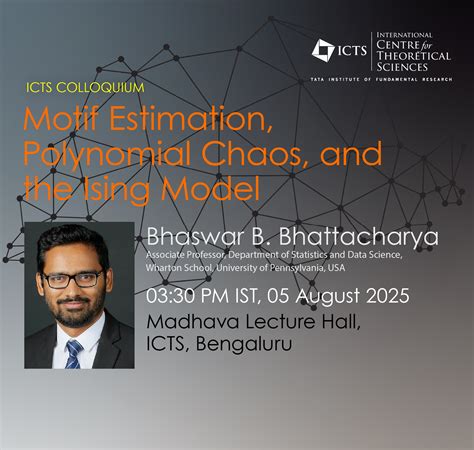 Motif Estimation, Polynomial Chaos, and the Ising Model | ICTS